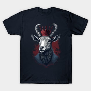 Goat King With Crown T-Shirt